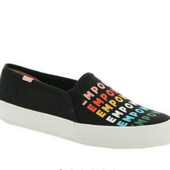 NIB Keds Double Decker Empower Black - Picture 1 of 9